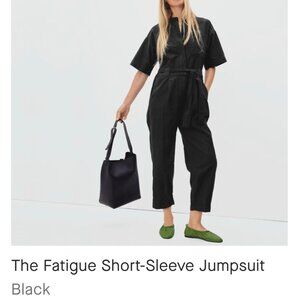 Everland - Fatigue Short Sleeve Jumpsuit - Black - 6